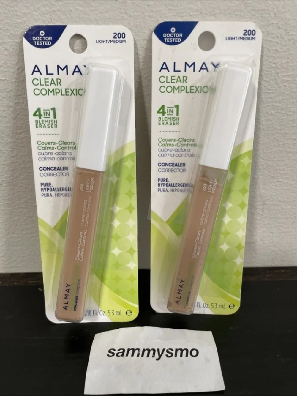 ALMAY Clear Complexion 4-in-1 Concealer # 200 LIGHT/MEDIUM discontinued, x2